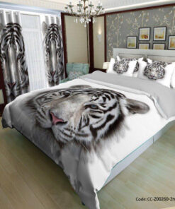 ست ملحفه و روتختی طرح دار مدل پلنگ