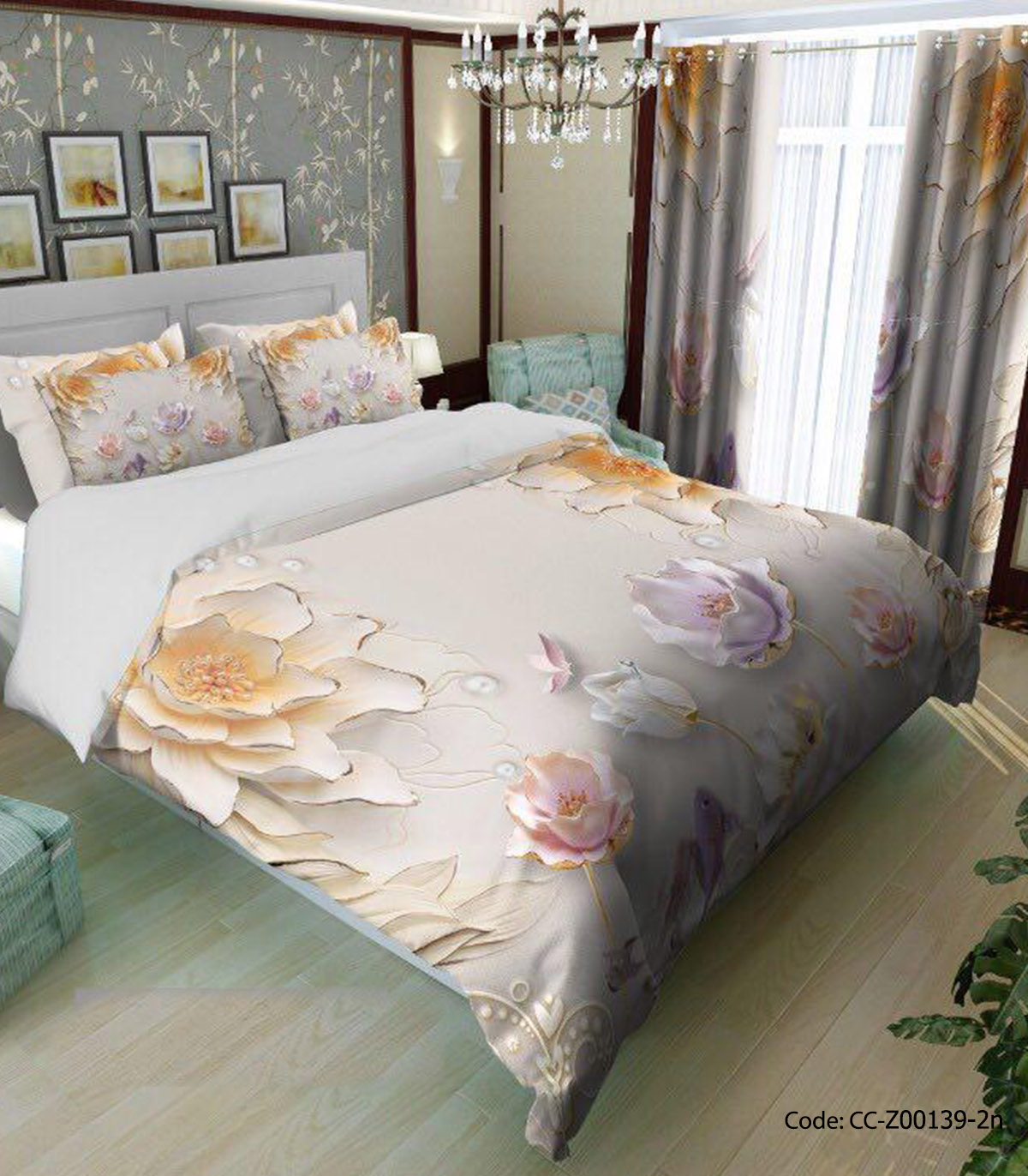 سرویس روتختی و لحاف دوخت دار مدل آزیتا