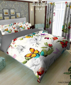 روتختی و ملحفه کشدار گلدار مدل شراره