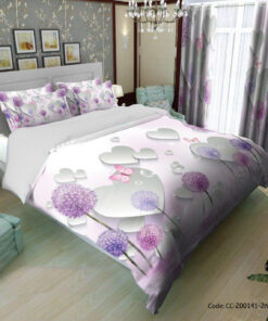 روتختی و ملحفه کشدار مدل قلب و قاصدک