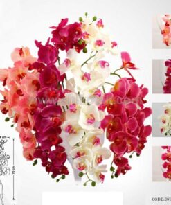 گل ارکیده مصنوعی شاخه کوتاه