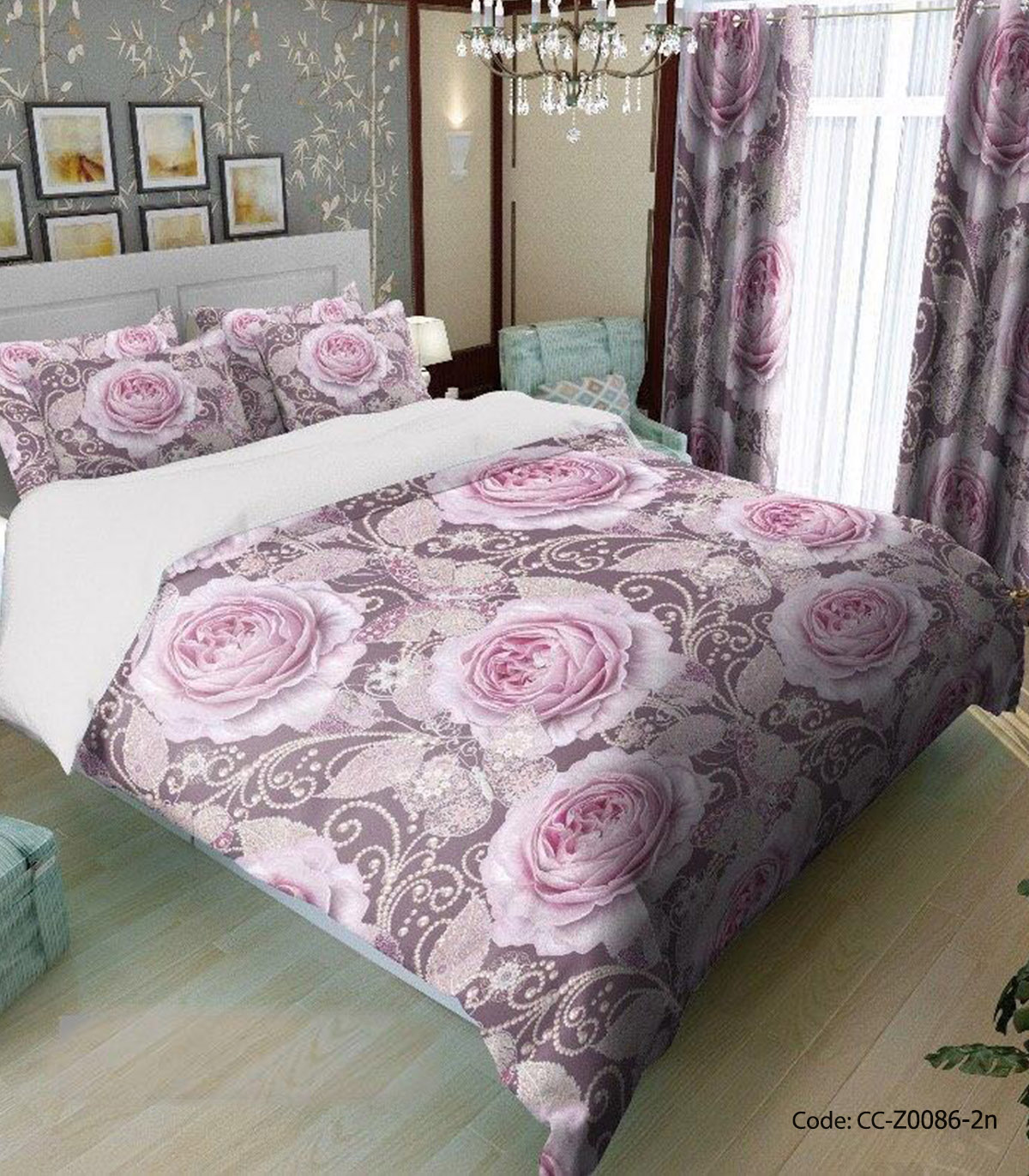 سرویس روتختی و ملحفه مدل آماندا