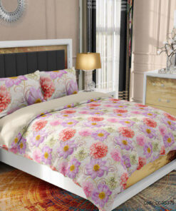 ست روتختی و لحاف طرح دار مدل بنفشه