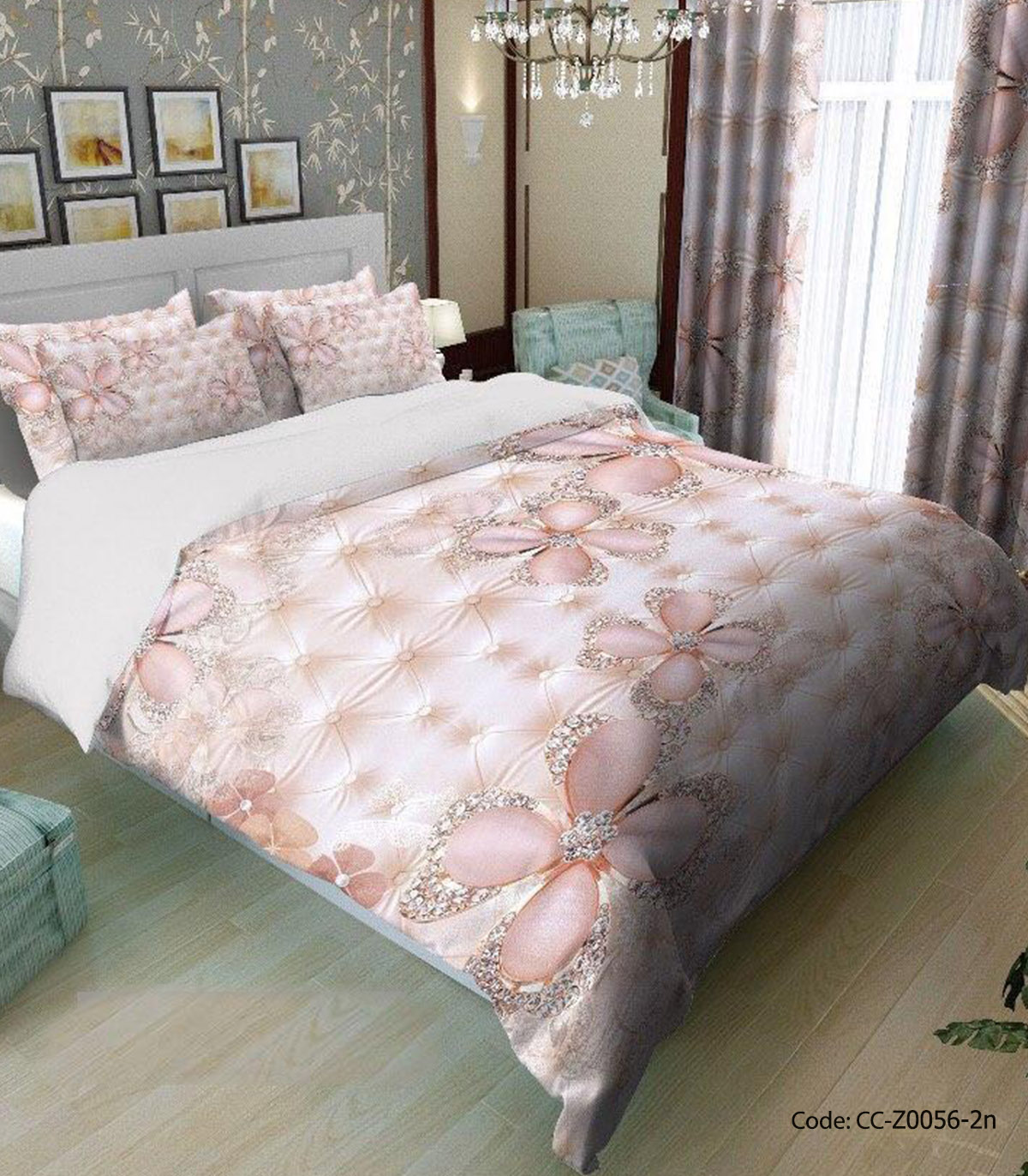 سرویس روتختی و ملحفه کشدار مدل بهنوش