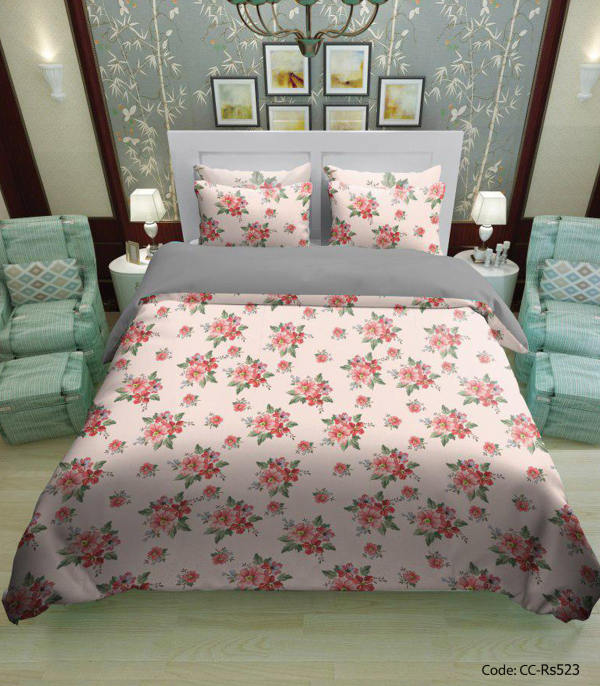 سرویس روتختی طرح دار مدل پارمیس