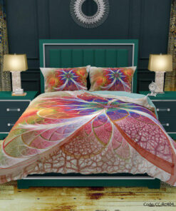 سرویس روتختی و ملحفه کشدار مدل مهرخ