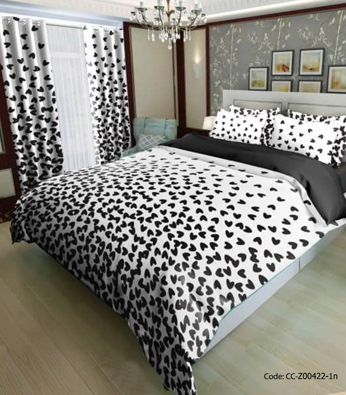 ست روتختی و لحاف دوختدار مدل پرنیام