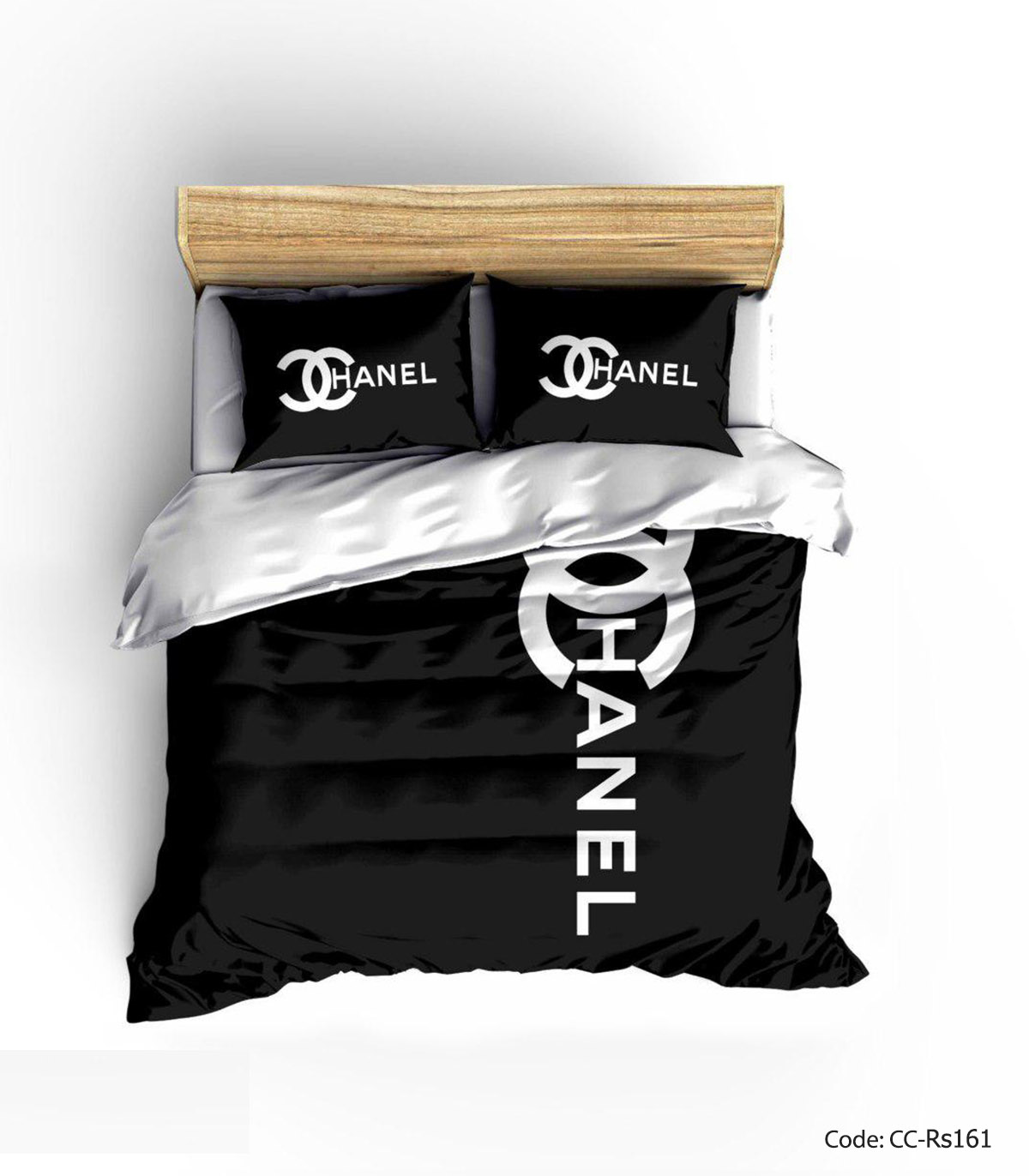 سرویس روتختی و لحاف مدل BLACK CHANEL