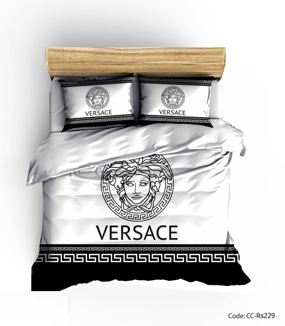 سرویس روتختی و لحاف مدل WHITE VERSACE 2