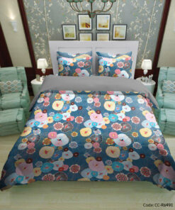 ست روتختی و ملحفه کشدار مدل جویبار