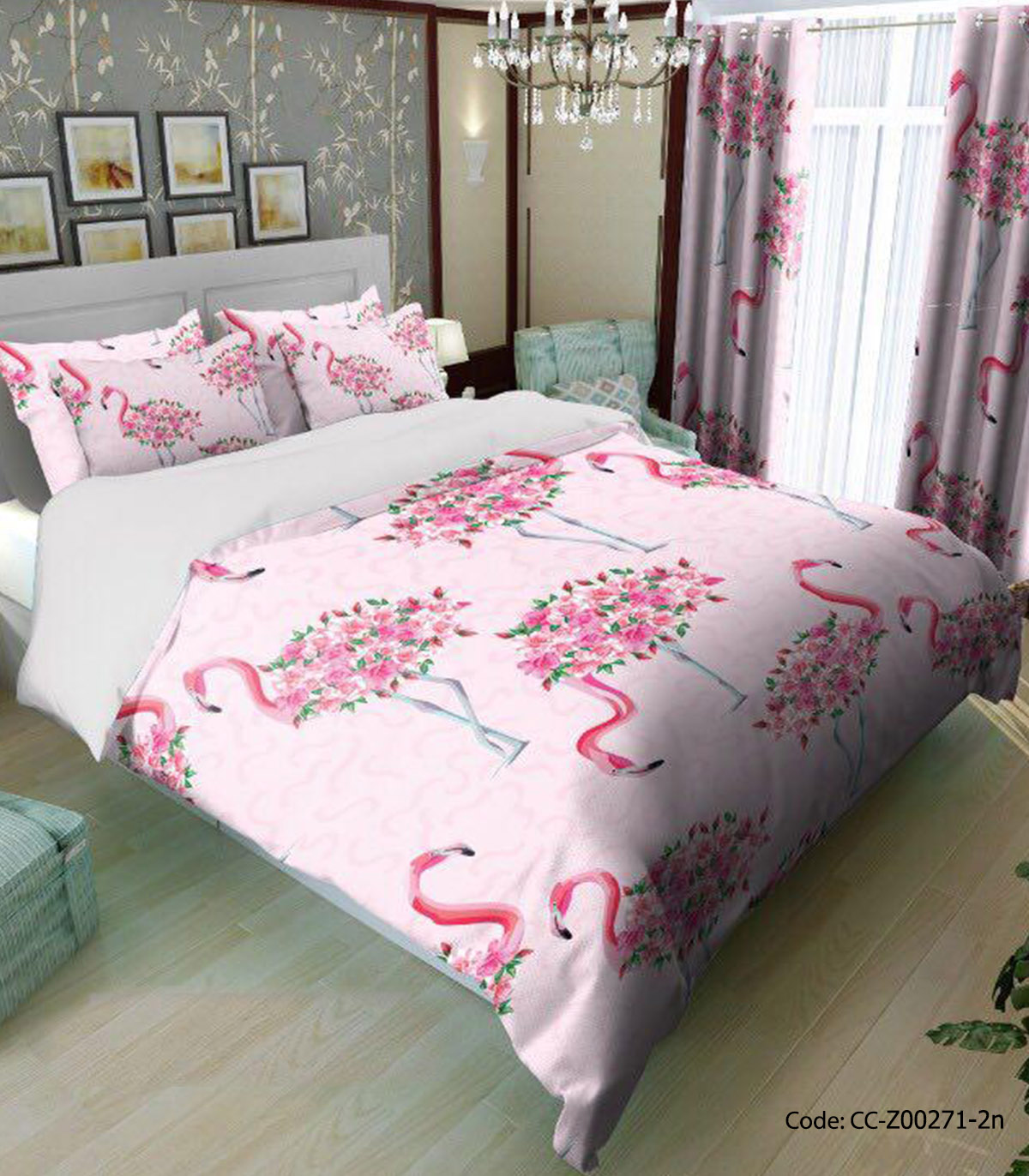 ست روتختی و ملحفه کشدار مدل چهرزاد