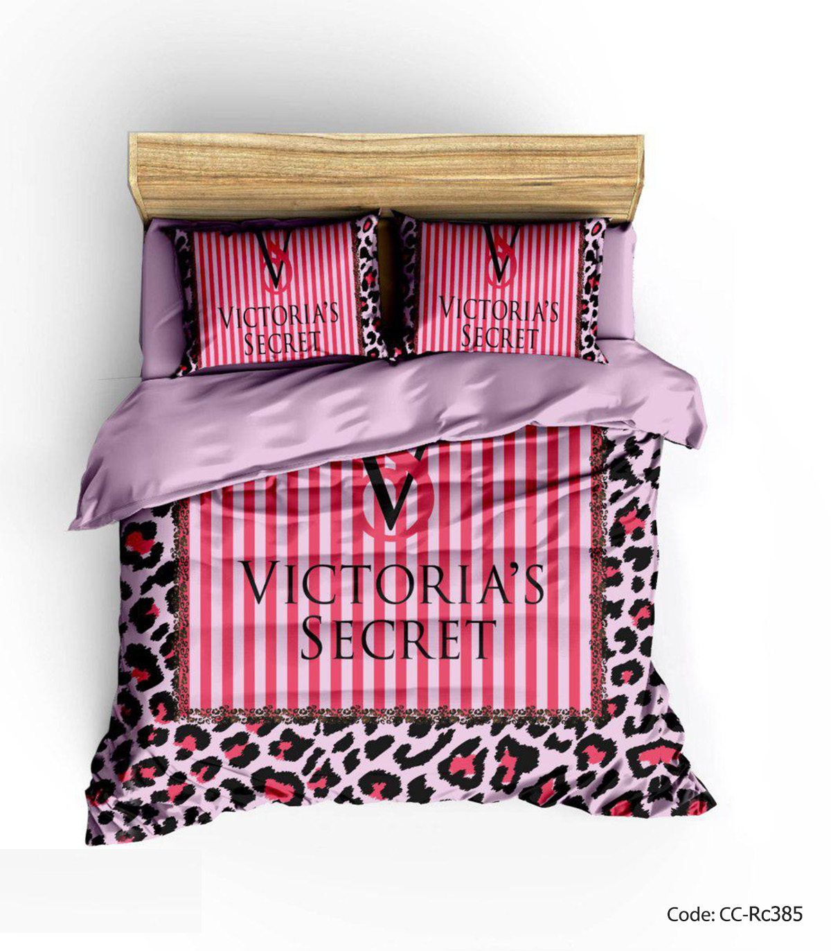 سرویس روتختی و لحاف دوختدار مدل RED VICTORIAS SECRET