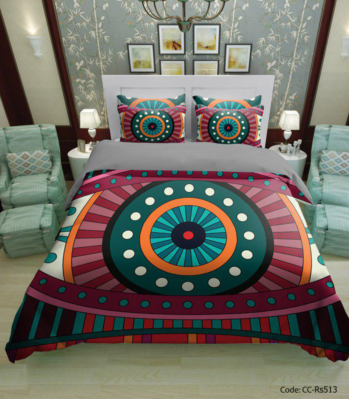 سرویس روتختی و ملحفه و لحاف مدل دریا