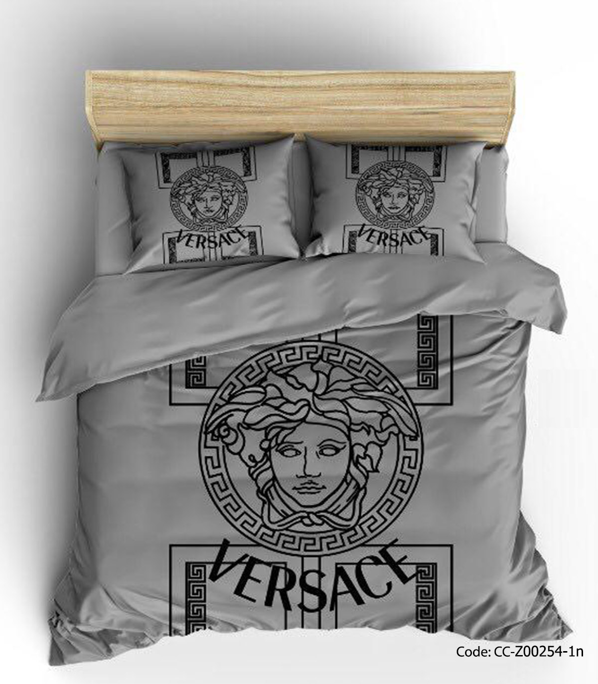 روتختی و لحاف دوختدار مدل GRAY VERSACE