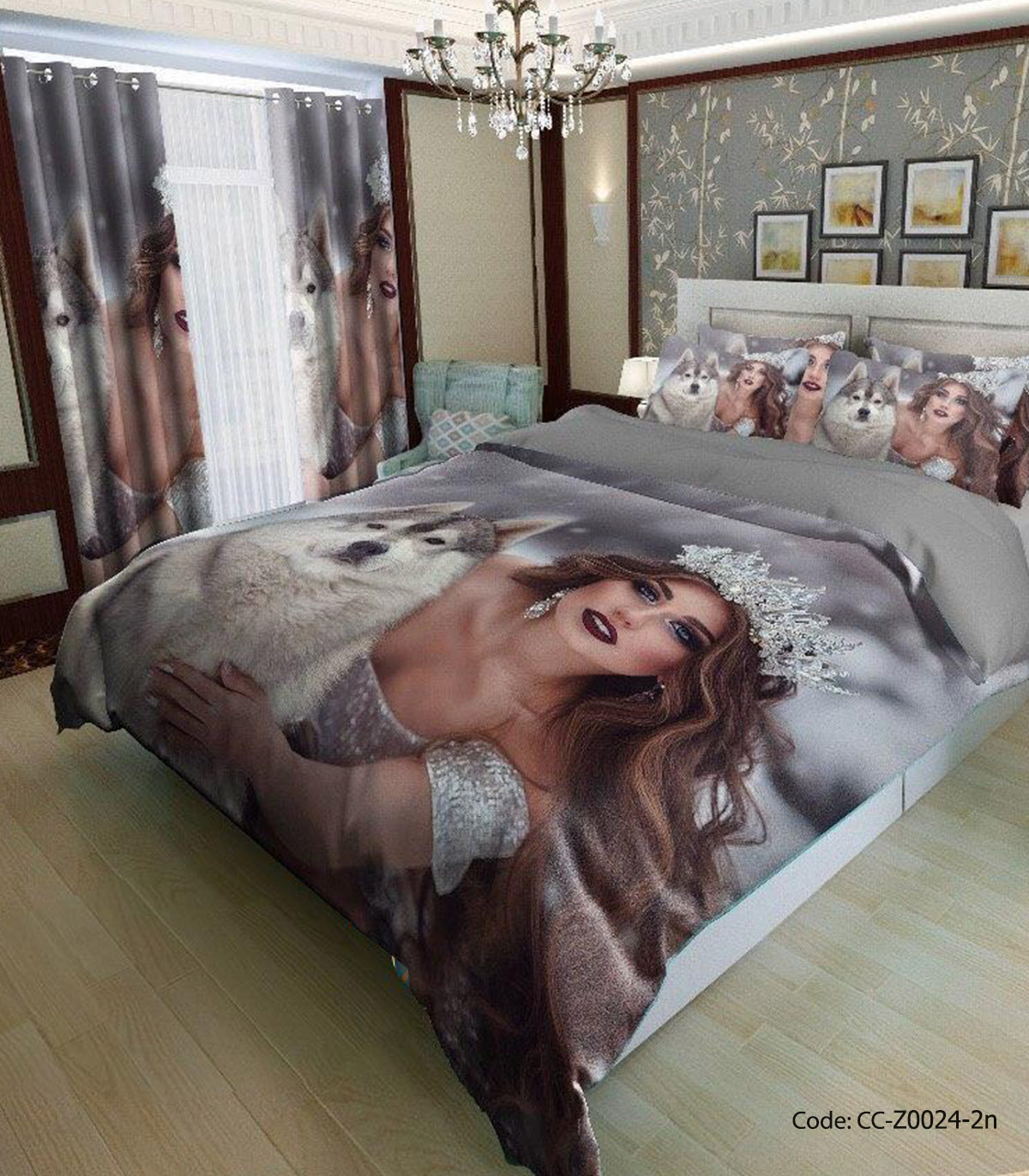 ست روتختی و ملحفه کشدار مدل سارینا