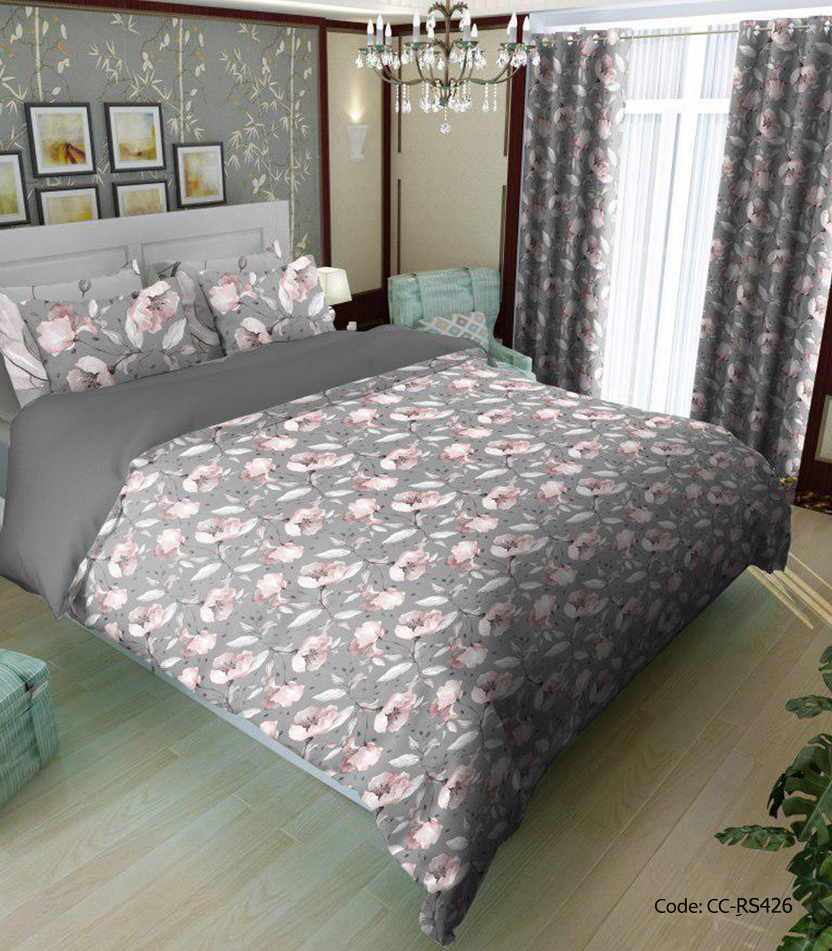 ست روتختی و ملحفه کشدار مدل ساغر