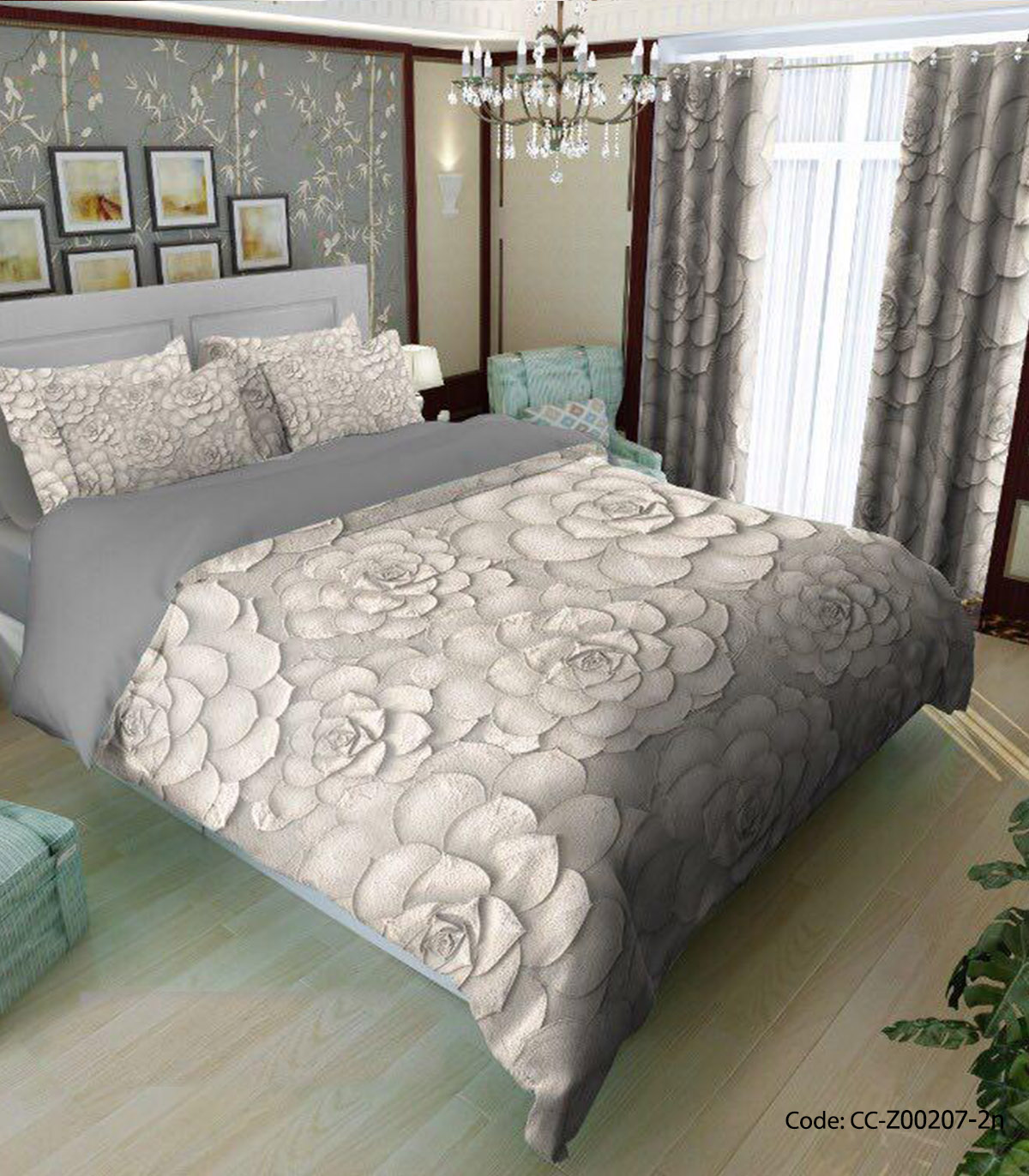 روتختی و لحاف دوختدار و ملحفه کشدار مدل شراره