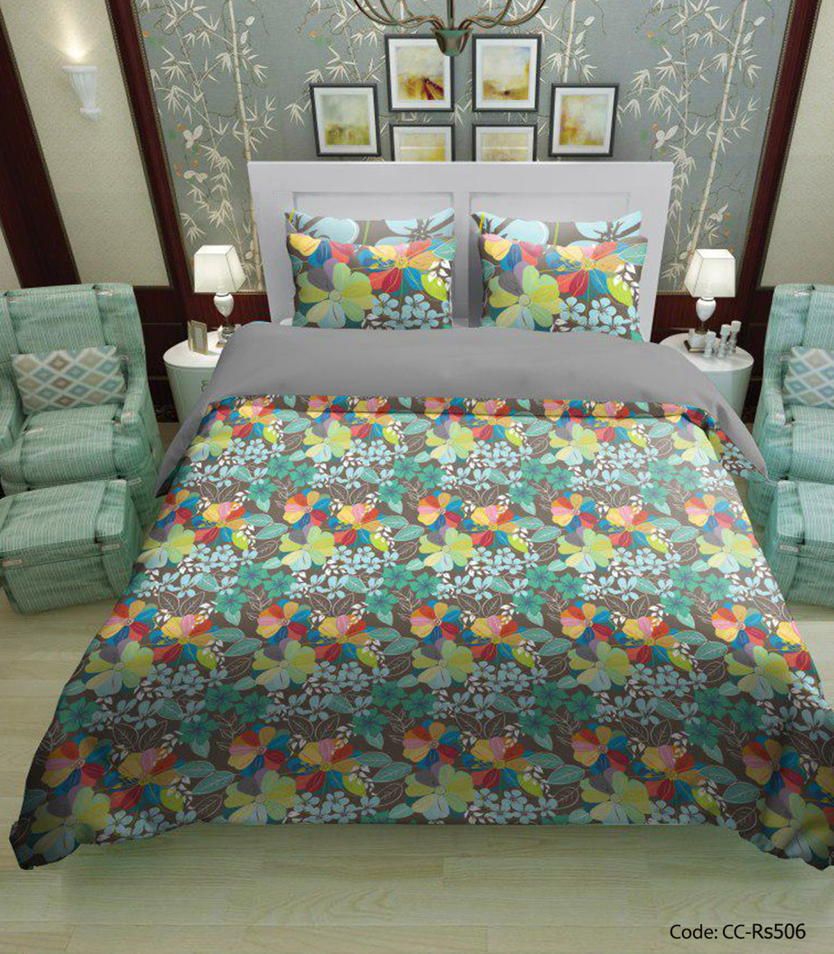 سرویس روتختی و ملحفه کشدار مدل شادی