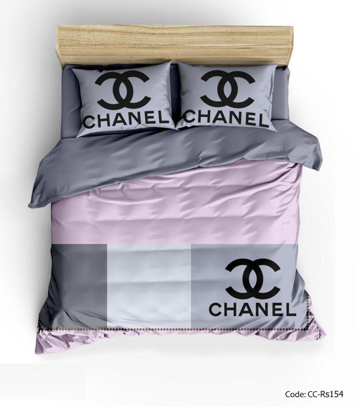 روتختی و لحاف دوختدار مدل PINK CHANEL