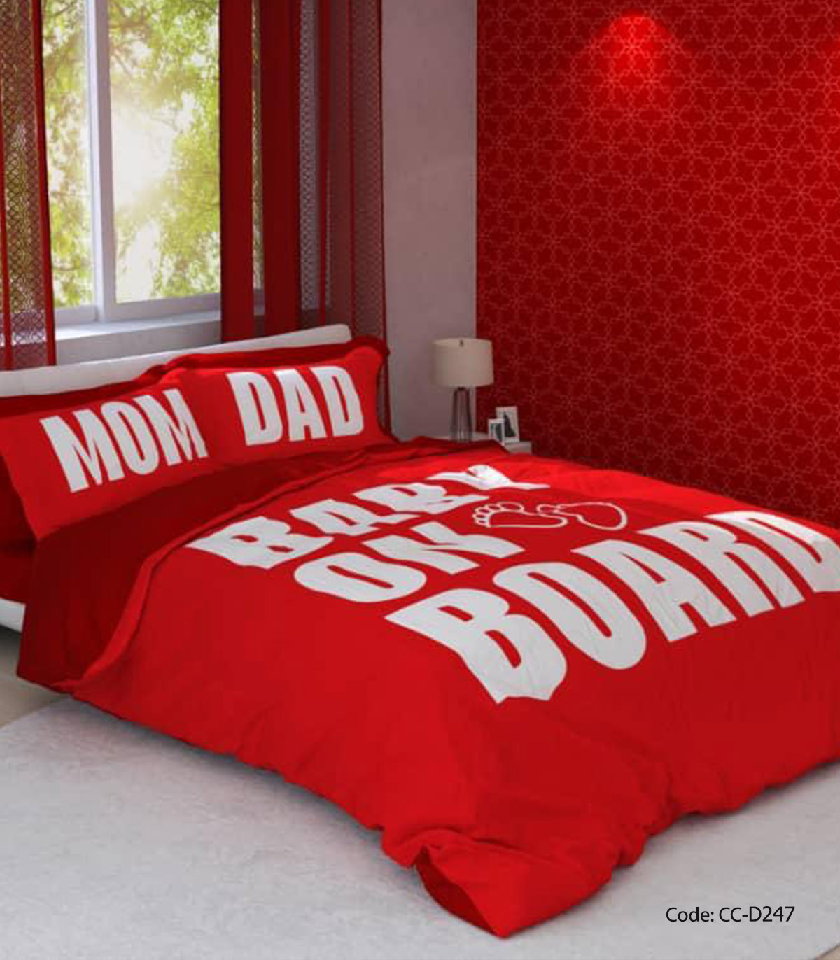 ست روتختی و لحاف مدل MOM AND DAD