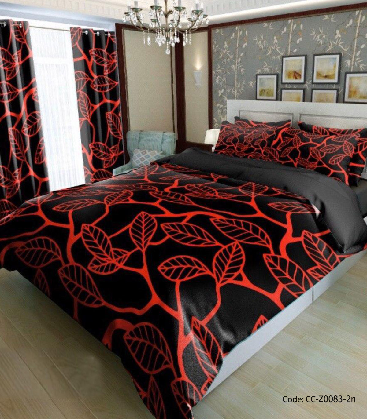 ست روتختی قرمز مشکی مدل شیددخت