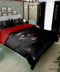 سرویس روتختی قرمز مشکی مدل شیدرخ