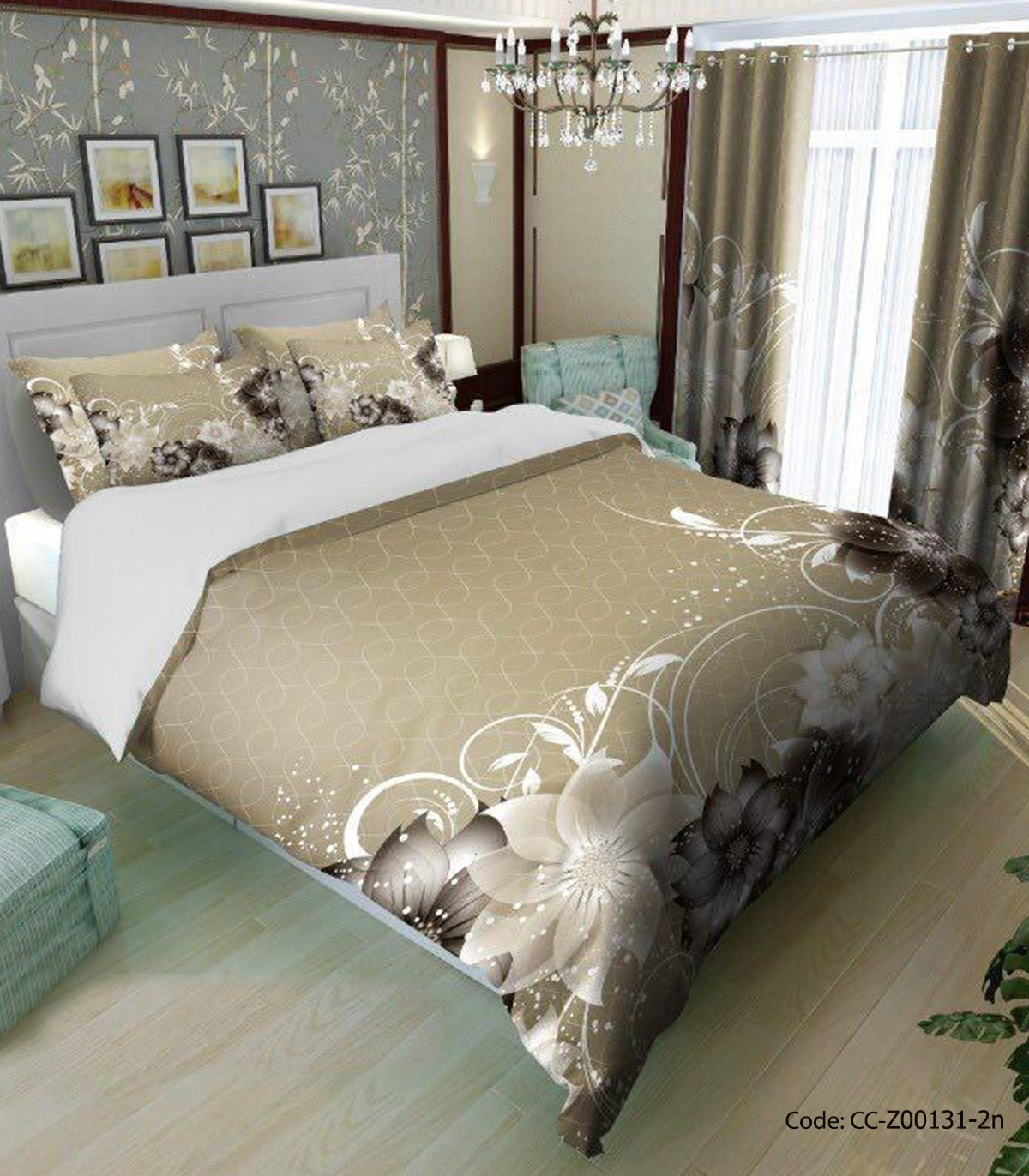 ست روتختی و لحاف دوختدار مدل فرزانه