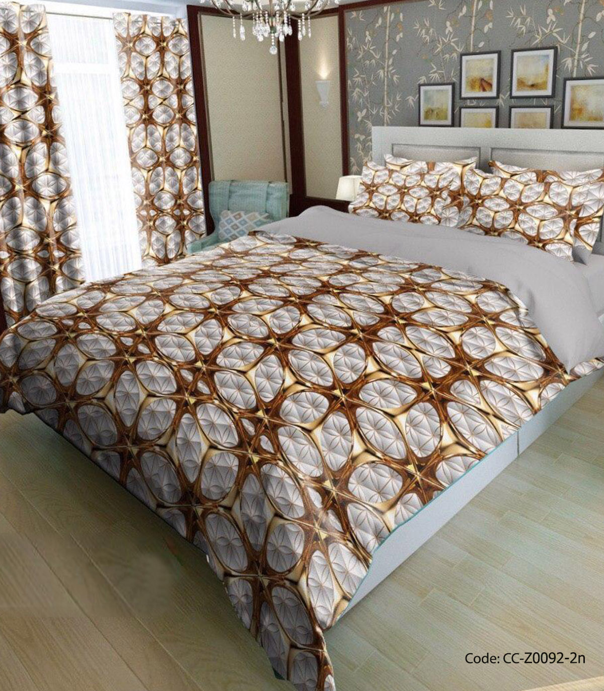 سرویس روتختی و ملحفه و لحاف دوختدار مدل گلاره