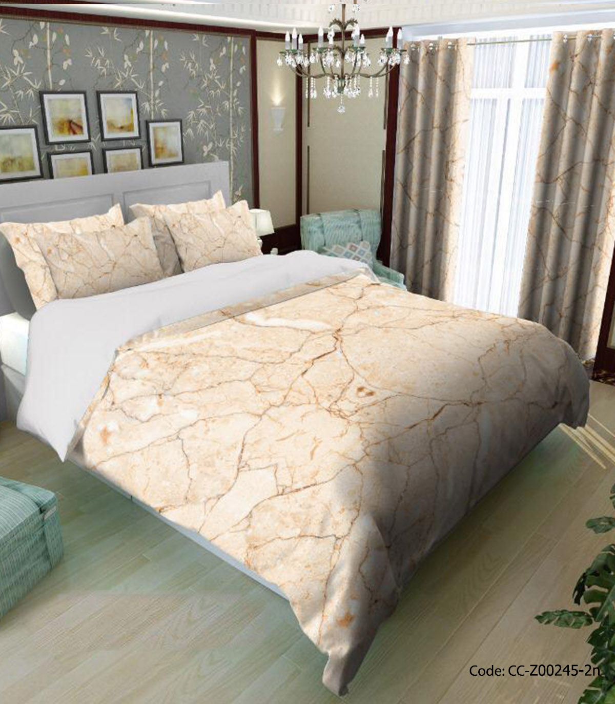 ست روتختی و ملحفه مدل گلناز