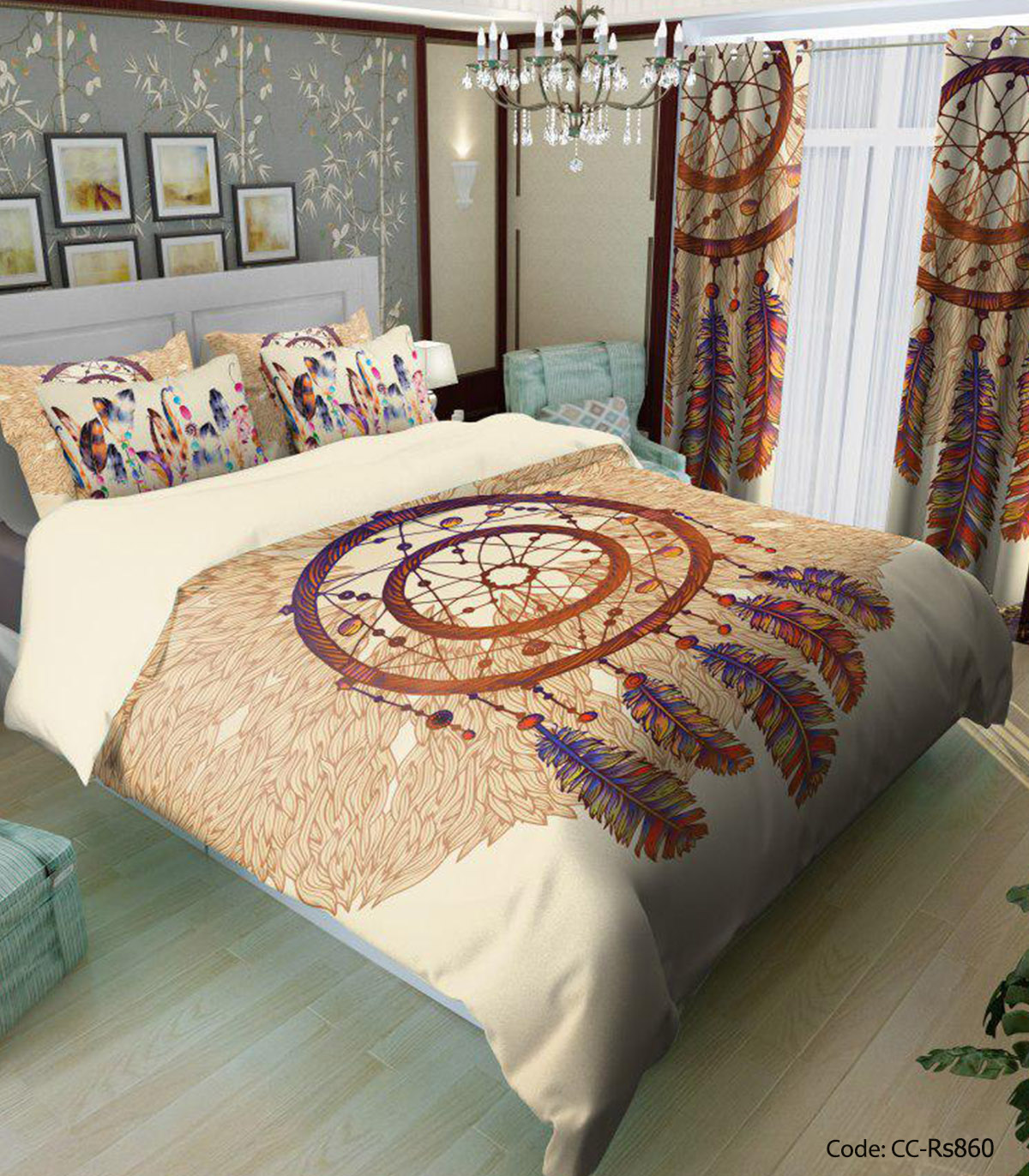 ست روتختی و لحاف دوختدار مدل مارتا