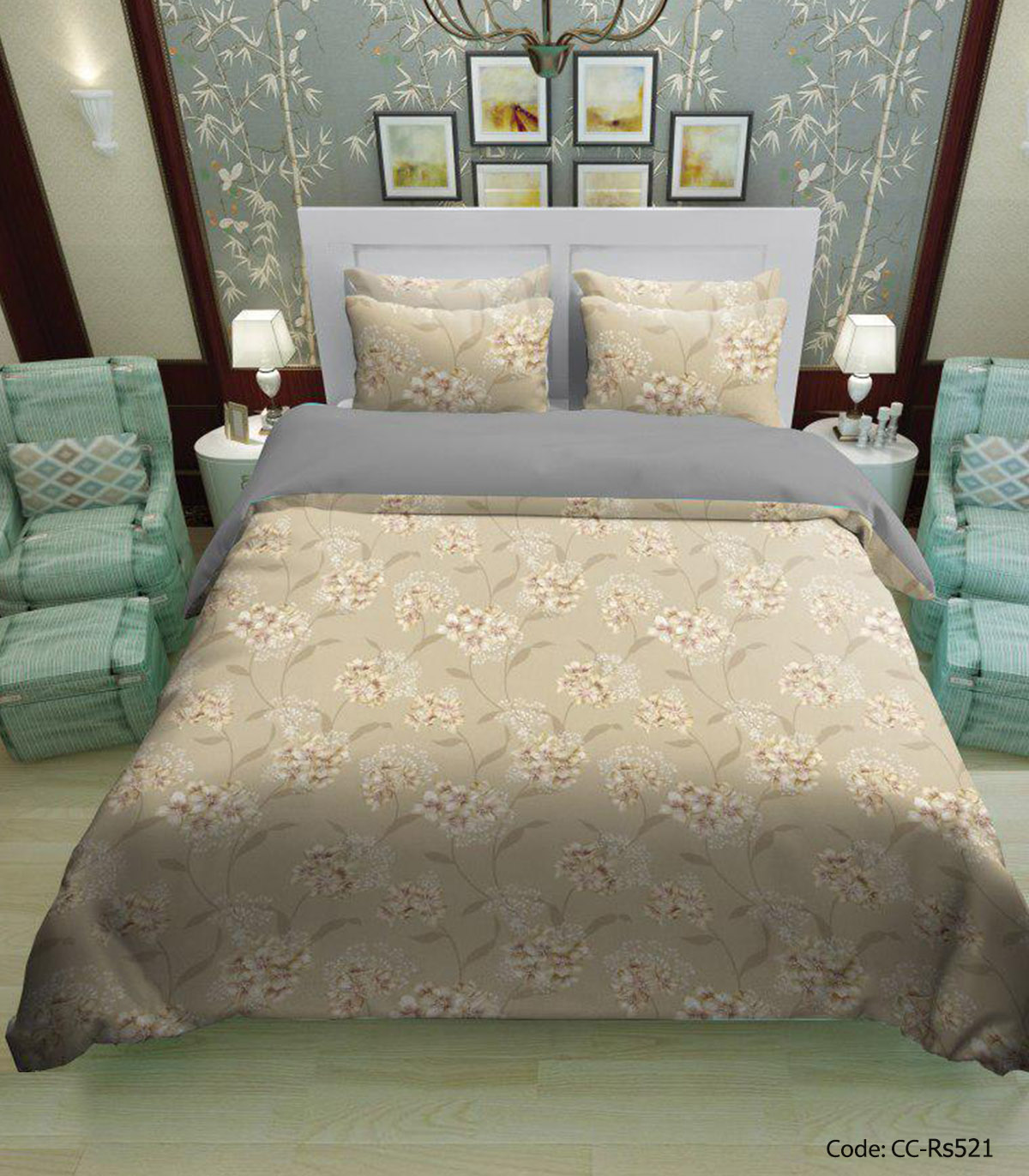 ست روتختی و لحاف و ملحفه مدل ماهرخ