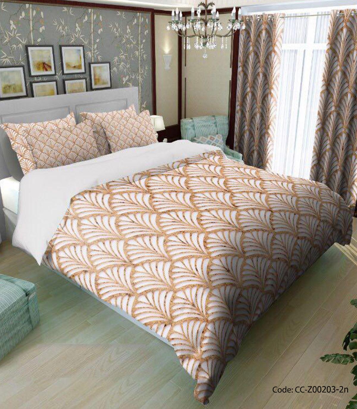 سرویس روتختی و لحاف و ملحفه مدل ماهرو