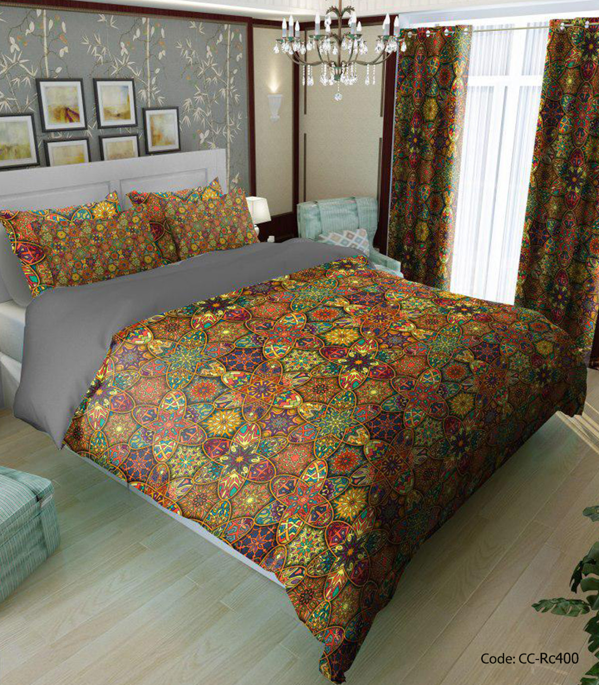 سرویس روتختی و لحاف مدل مه پیکر