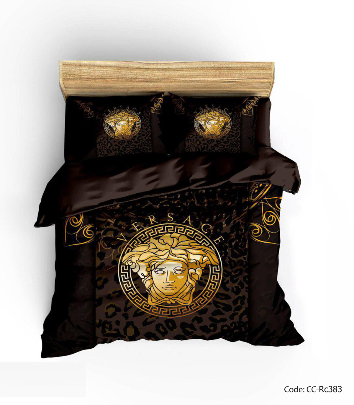 ست روتختی و لحاف دوختدار مدل VERSACE 4