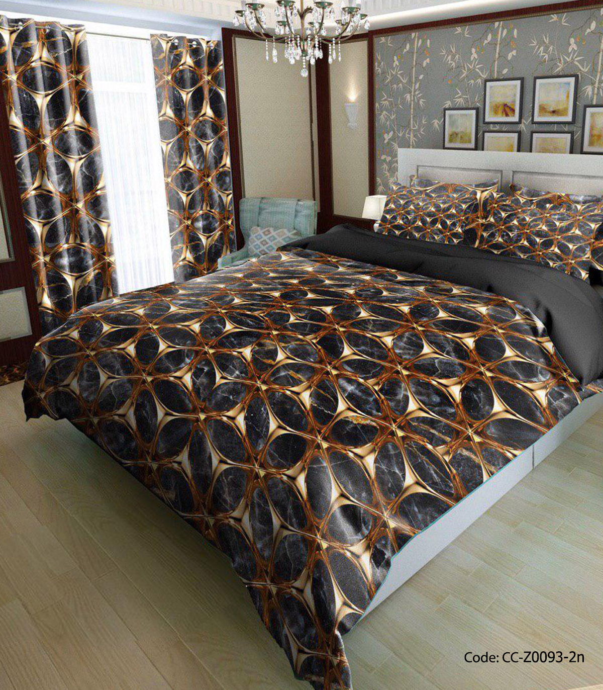 ست روتختی و ملحفه کشدار مدل مهسان