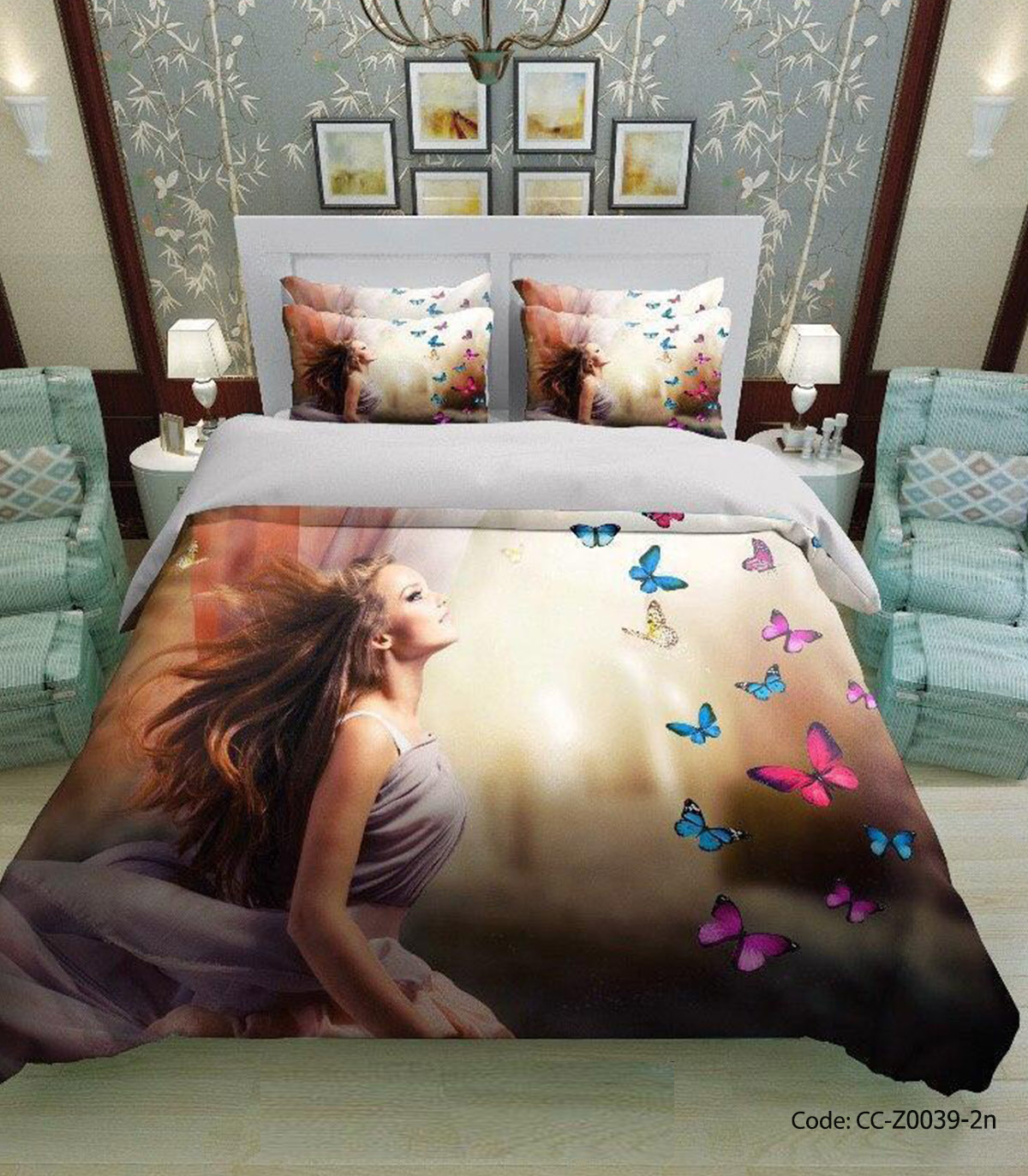 ست روتختی مدل دار طرح مهناز