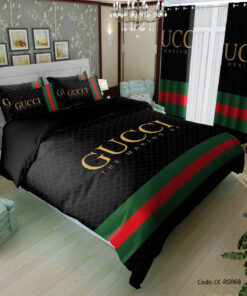 ست روتختی و لحاف و ملحفه مدل BLACK GUCCI