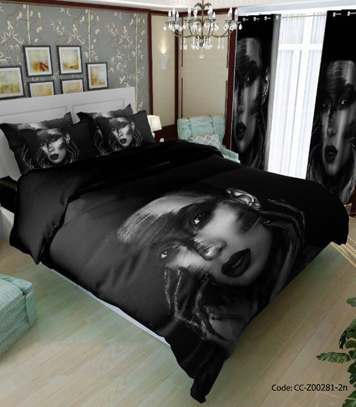 روتختی و لحاف و ملحفه کشدار مدل نهال