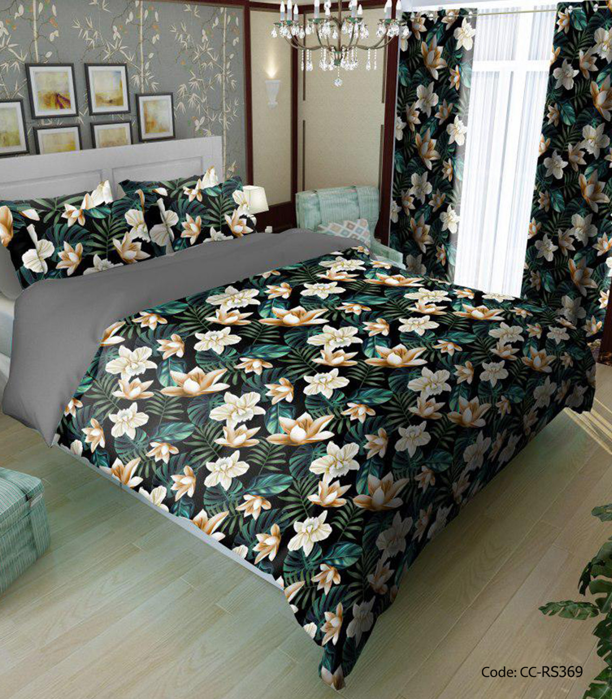 سرویس روتختی و لحاف و ملحفه کشدار مدل نیکدخت