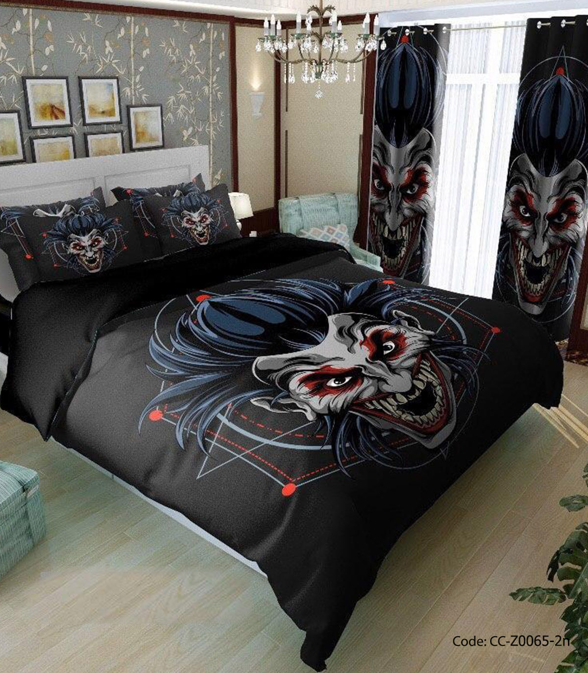 روتختی مشکی پسرانه طرح جوکر