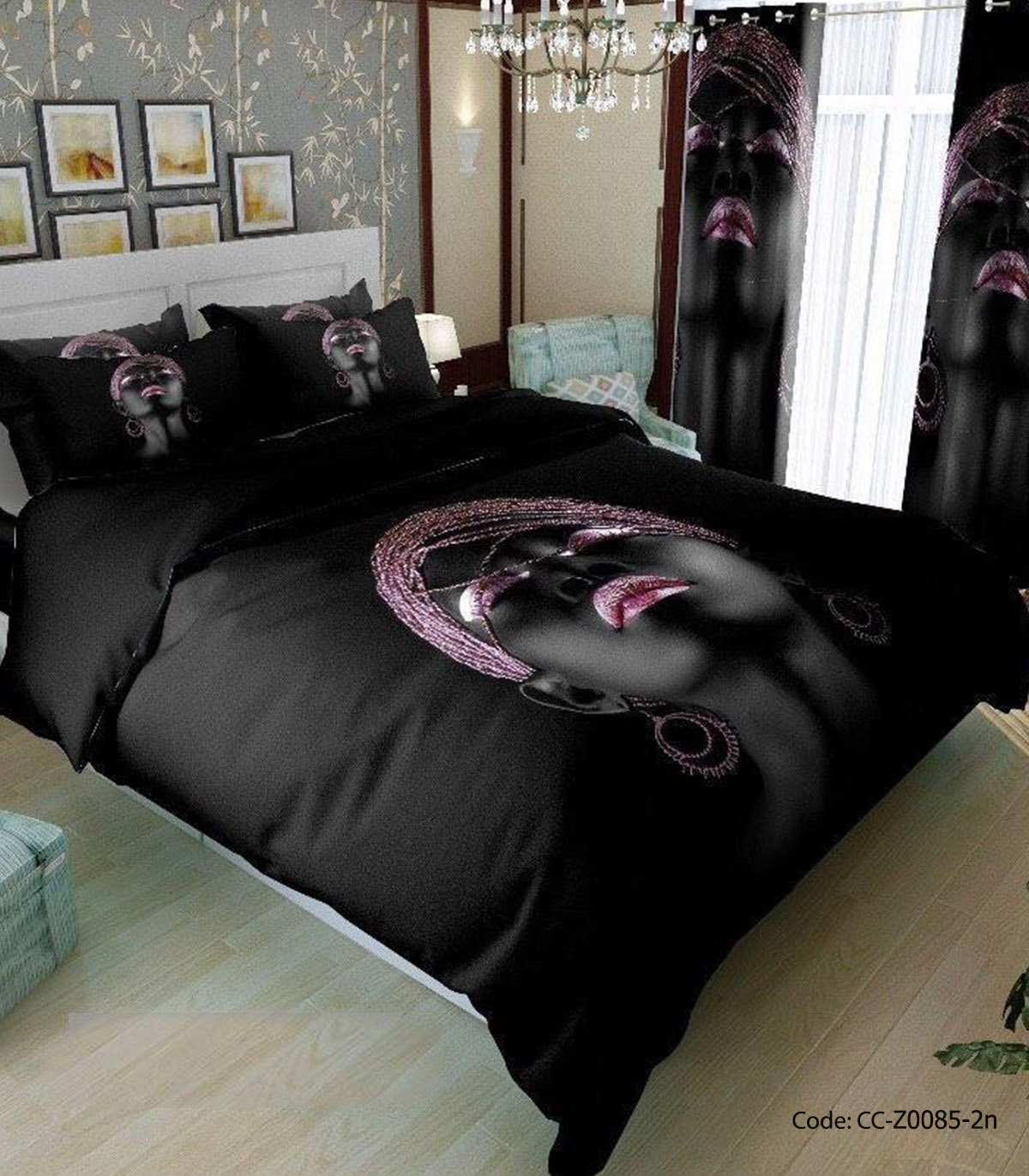 ست روتختی و ملحفه و لحاف دوختدار مدل آذرچهر