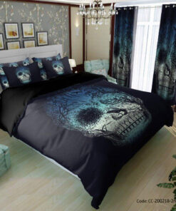 روتختی پسرانه مشکی با طرح جمجمه