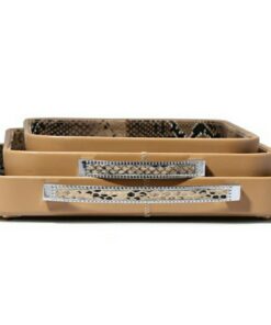 سینی چرم مونرو مدل مگنولیا