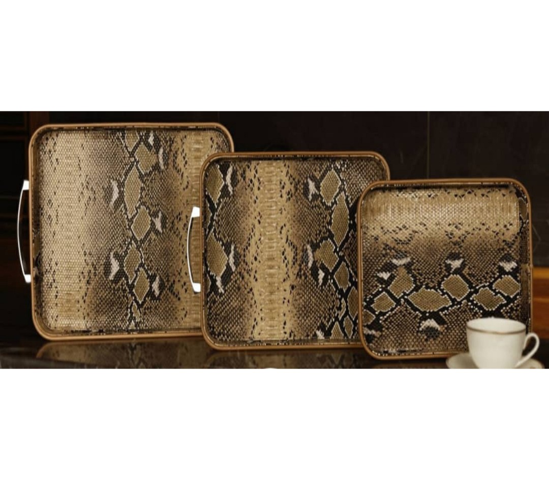 سینی چرم مونرو مدل مگنولیا