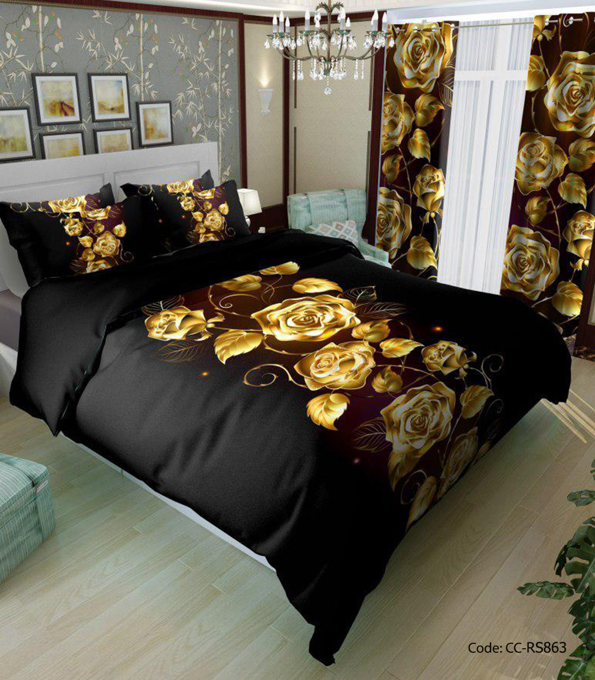 سرویس روتختی گلدار مدل بهار آفرین