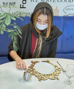 زیر بشقابی طرح ستاره رومادون دو تایی سری 106