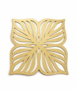 ست زیر بشقابی 2 عددی طرح پروانه سری 111