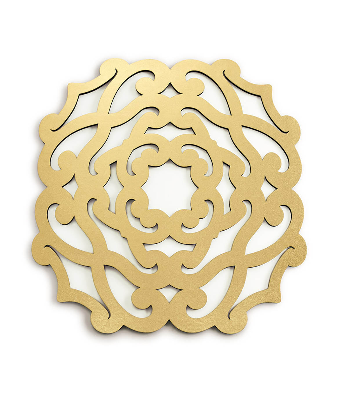 ست 2 عددی زیر بشقابی طرح گل رومادون سری 115