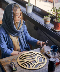 زیر بشقابی گرد رومادون مجموعه دو عددی سری 116