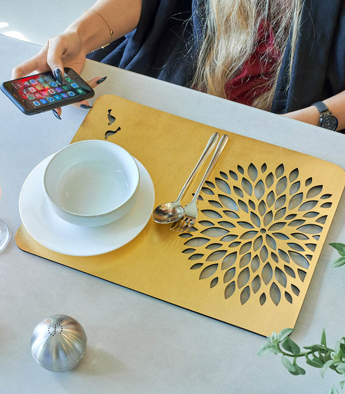 ست زیر بشقابی مستطیل 2 عددی رومادون سری 131